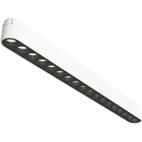 Spot linéaire sur rail 1 phase blanc LED 16W 3000K