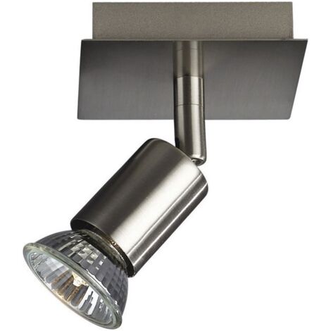 Spot lumineux PHILIPS, CARREA, chromé mat, 1 douille