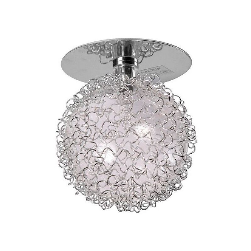 Epikasa - Spot d'Intérieur Marta, Métal, Verre, Chrome, 8x8x11 cm