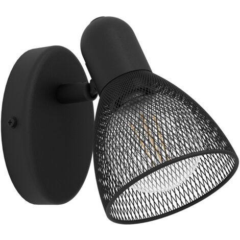 Spot Moderno Carovigno In Acciaio Nero 1 Luce E14 28W Ip20
