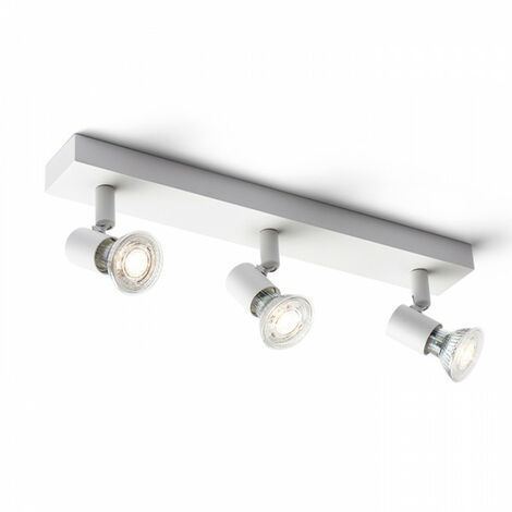 Spot mural blanc TRICA III 230V GU10 3x25W