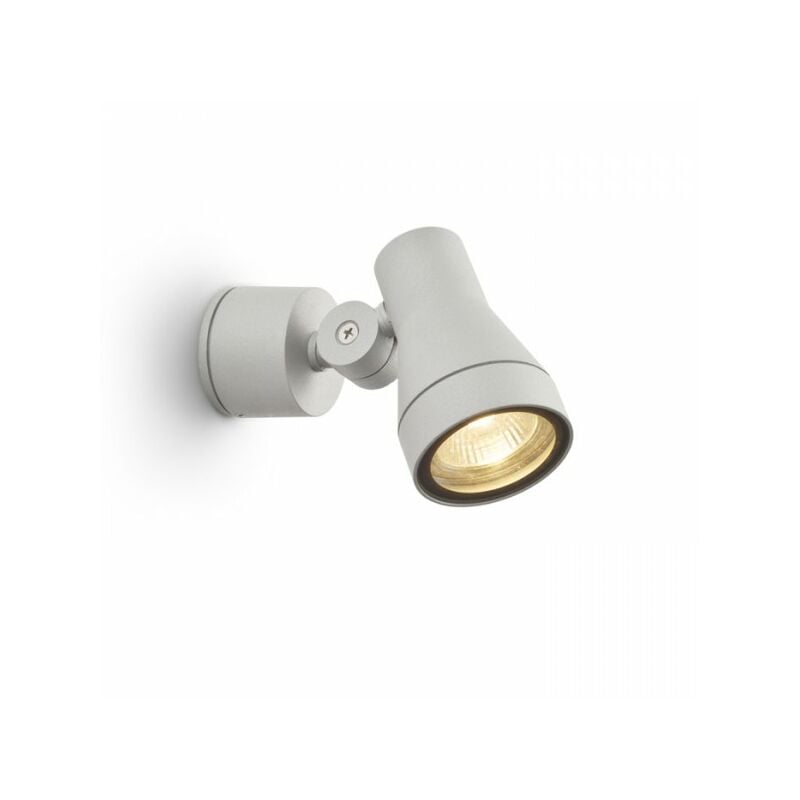 Spot mural direzza gris argent 230V GU10 35W IP54