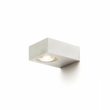 Spot mural KORSO I aluminium brossé 230V LED 5W 120° IP54 3000K