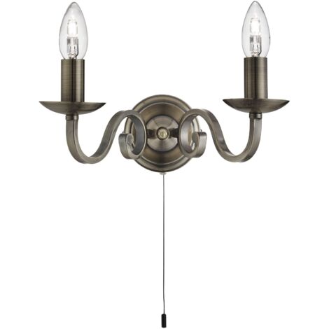 Spot mural lampe luminaire laiton antique couloir bureau chambre salon éclairage