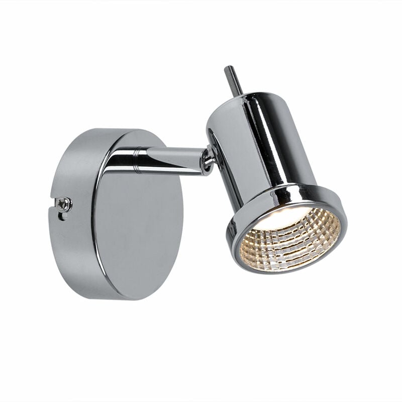 Spot mural led 5 watts, lampe rotative, éclairage chromé action 450301010000