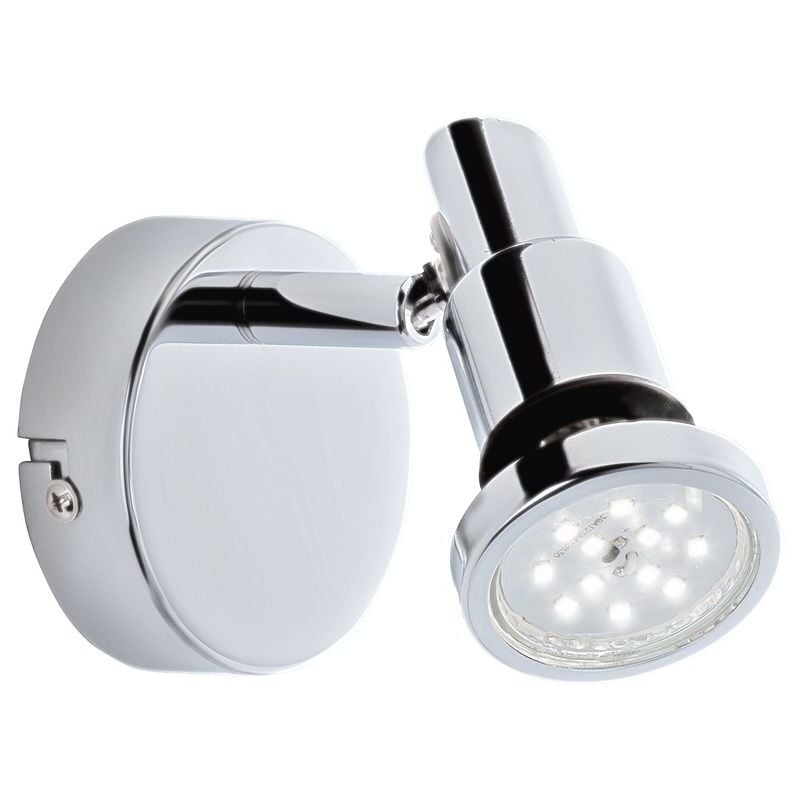 Lampe led pour salle de bain Brilo ner leuchten flamo, 4 w, 400 lm, IP44, chrome, métal, incl., 1x GU10, ø 8 cm