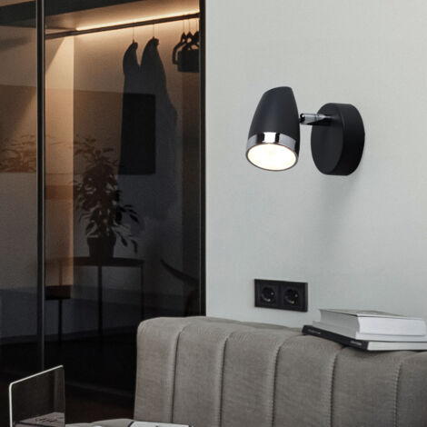 Spot mural LED réglable pour chambre à coucher, chambre d'amis, couloir