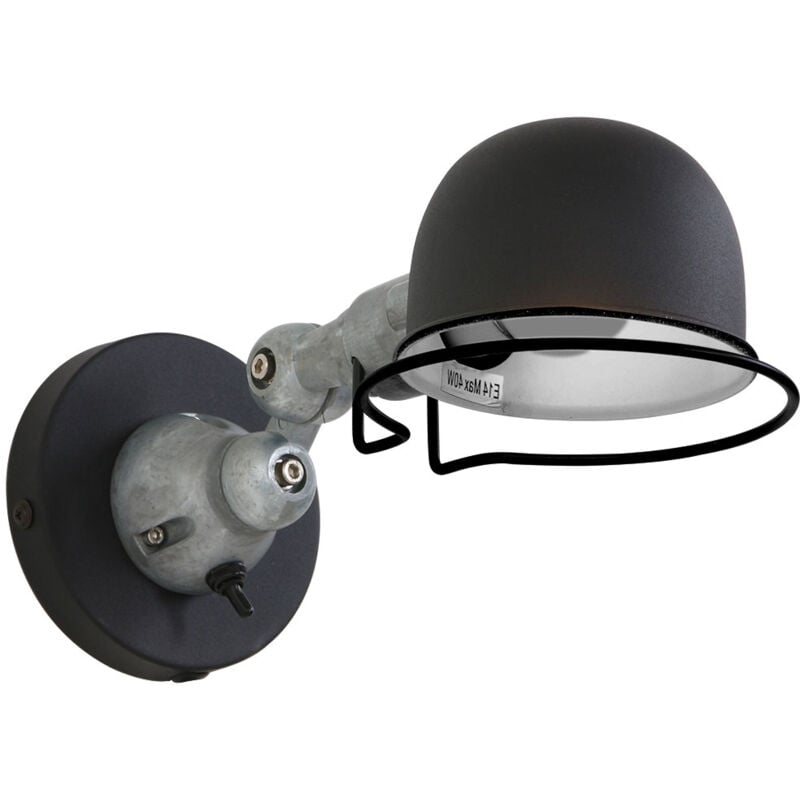 Applique murale - Davin - noir - aluminium métal - - Mexlite