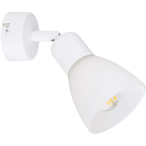 Spot mural Malta 1xE14 blanc verre IP20 Light Prestige
