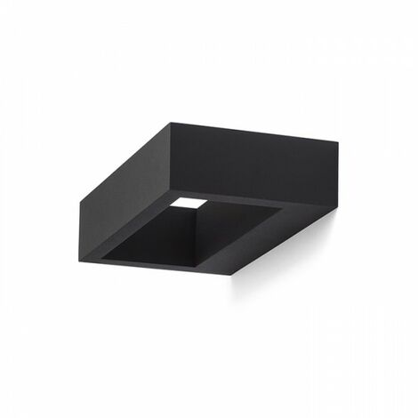 Spot mural noir NEMAN 230V LED 10W 3000K