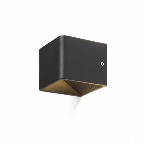 Spot mural noir ONYX 230V LED 5W 3000K