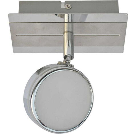 Spot mural/plafond LED Italux Naim 5W 3000K chrome/blanc
