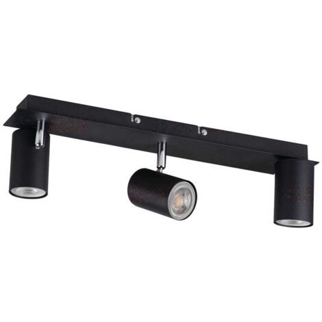 Spot mural/plafonnier Kanlux EVALO 3xGU10 noir/chrome