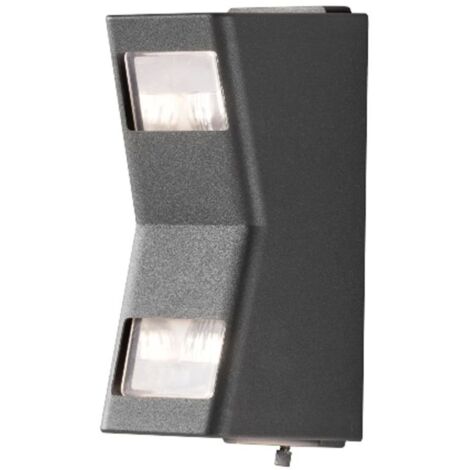 Spot murale Potenza Haut - Bas - Façade anthracite - 7956-370
