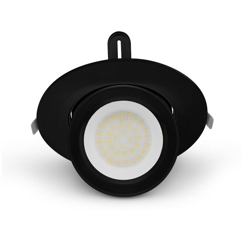 Miidex Lighting - Spot led Escargot boutica - 38W cct ® noir - cct