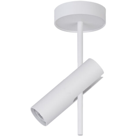 Spot parete/soffitto bianco tondo 1xGU10 25W Leda Sigma