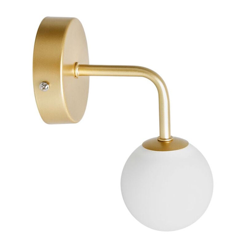 Spot patère doré boule en verre Bilbao Ostaria