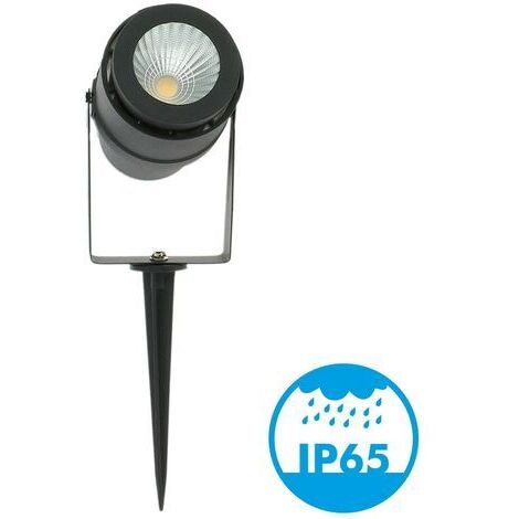 Spot piquet de Jardin LED 12W Noir 720 LM