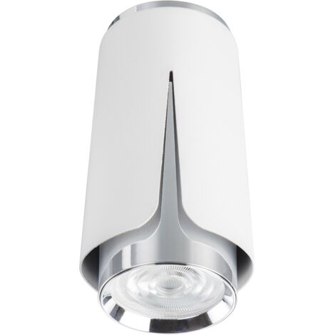 Spot plafond blanc/chrome alu GU10 8W Flower Milagro