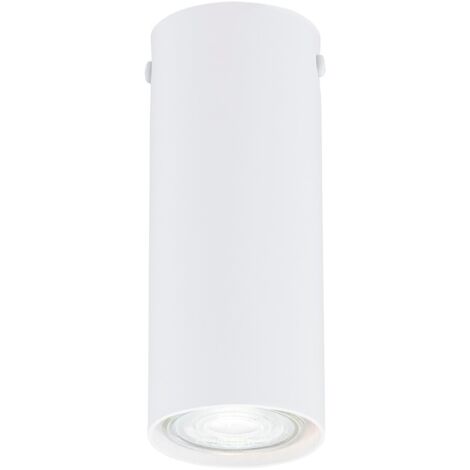 Spot plafond blanc rond 15 cm GU10 8W TECNO Emibig