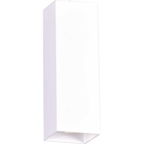 Spot plafond carré blanc Kaja Kubik K-4215 GU10 métal