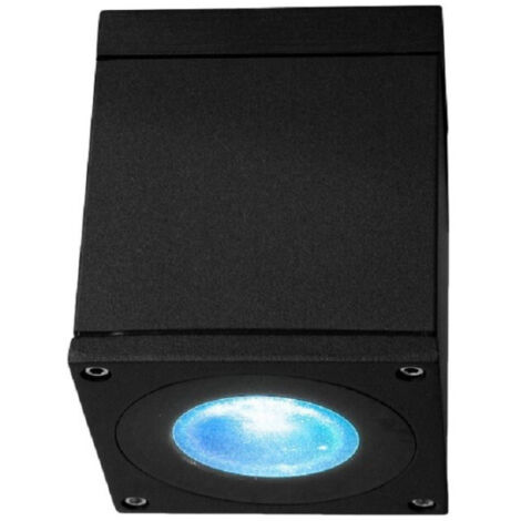 Spot Plafond Carré étanche Gu10 Baignoire Douche 230v       Noir