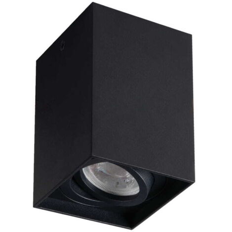 Spot plafond carré noir 10W GU10 Kanlux GORD 25476