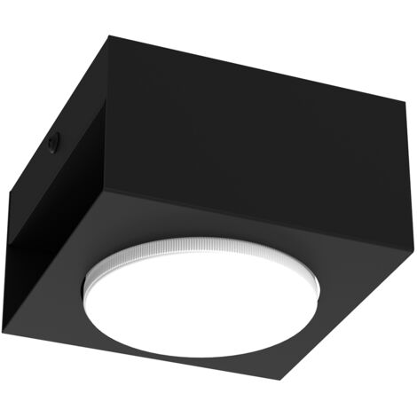 Spot plafond carré noir mat 1xGX53 15W Luminex Ebru