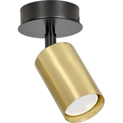 Spot plafond Emibig ZEN orientable 1xGU10 noir doré