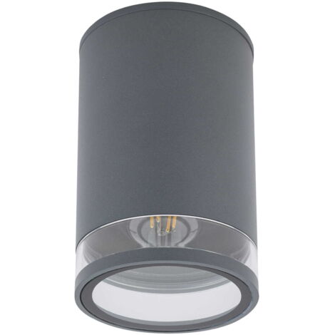 Spot plafond extérieur rond graphite E27 25W Nowodvorski