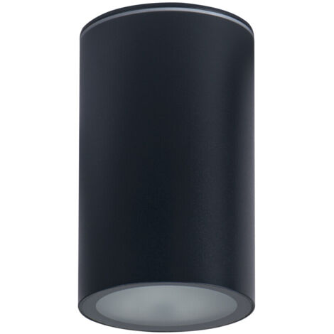 Spot plafond graphite rond 16 cm IP65 E27 20W Kanlux