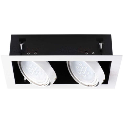 Spot plafond Kanlux MATEO 32933 double blanc ES111
