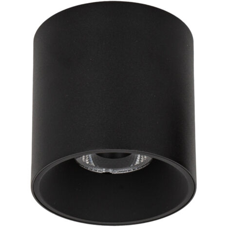 Spot plafond LED 15W noir mat 3000K rond Italux Altisma