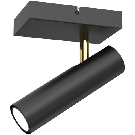 Spot plafond/mur noir orientable GU10 Axion Luminex