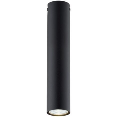 Spot plafond noir 30 cm rond 1xGU10 8W TECNO Emibig