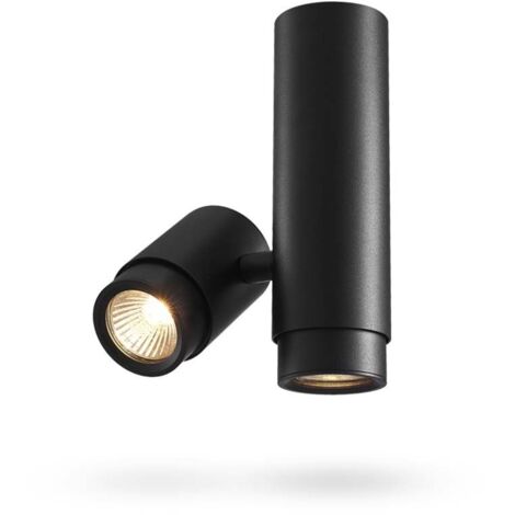 Spot plafond noir double orientable 2xGU10 Videx Ariza