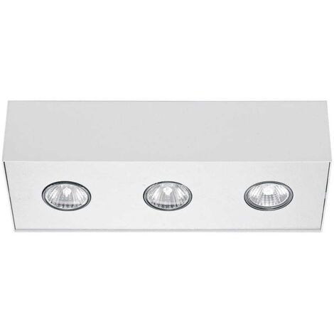 Spot plafond Nowodvorski Carson blanc métal 3xGU10 IP20