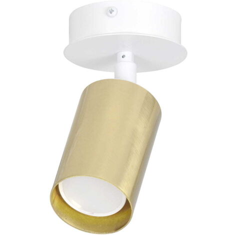 Spot plafond orientable Emibig ZEN 1xGU10 30W blanc doré