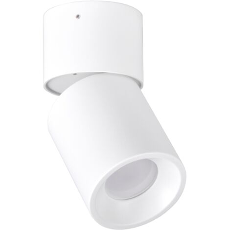 Spot plafond orientable GU10 blanc alu Polux 314239