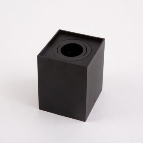 Spot plafond orientable noir carré 1xGU10 35W Ecolight