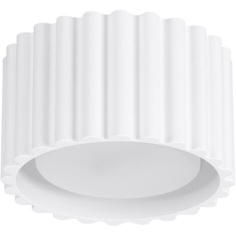 Spot plafond rainuré rond blanc 6 cm GX53 10W AURA