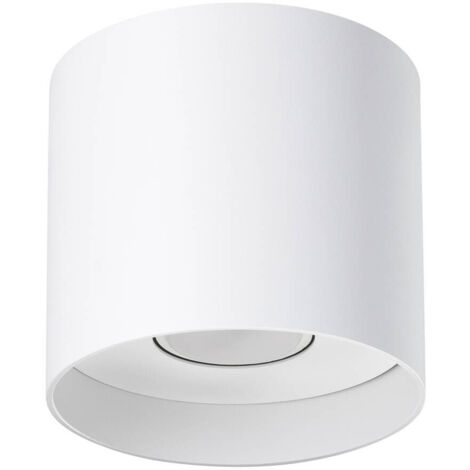 Spot plafond rond blanc Ø12cm GU10 10W MIKA Sollux