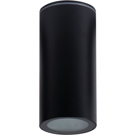 Spot plafond rond noir 15 cm IP65 E14 10W Kanlux Aqilo