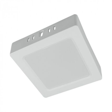 Spot plafond saillie carré blanc LED 12W 4000K Ecolight