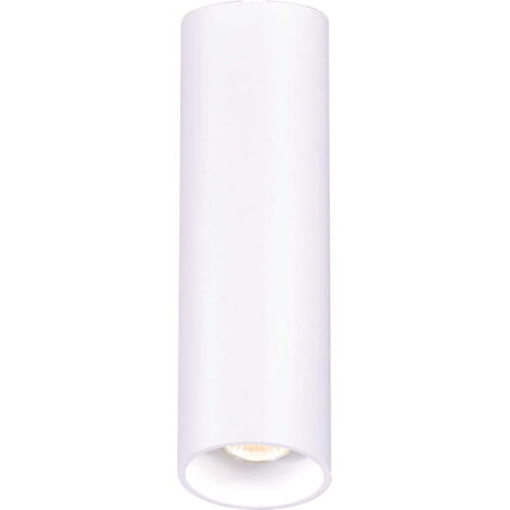 Spot plafond tube blanc métal GU10 Kaja ALU K-4195