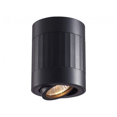 Spot plafone tondo nero orientabile GU10 35W Ecolight