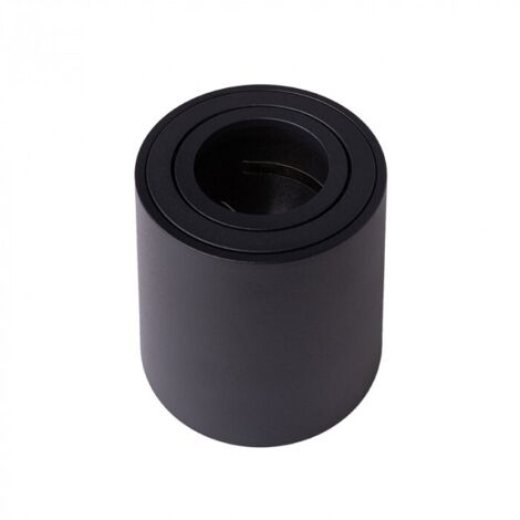 Spot plafoniera tubo nero tondo orientabile GU10 35W Ecolight