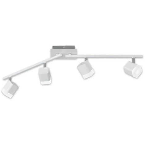 Spot Plafonnier 4 Led Orientable Roubaix Blanc Trio Lighting