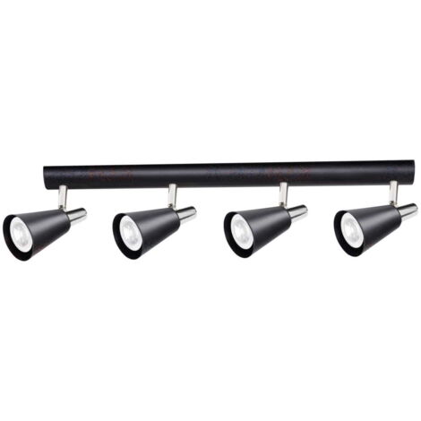 Spot plafonnier Kanlux Sempra noir orientable 4xGU10