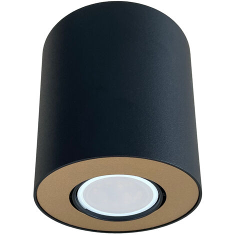 Spot plafonnier LED Nowodvorski SET noir/or GU10 10W